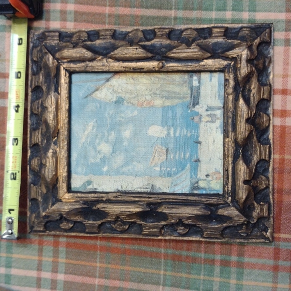 Small print on canvas..vintage